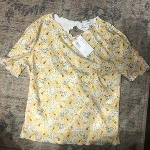 Intermix floral crop top